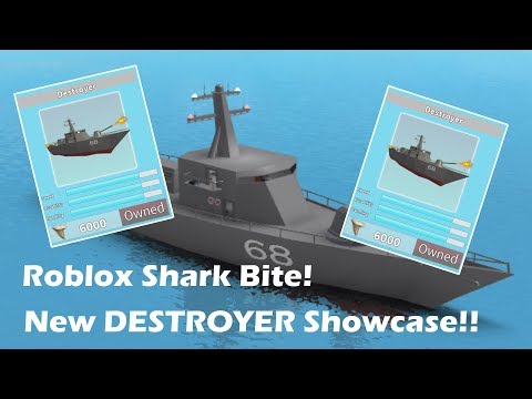 New Destroyer Boat Showcase Roblox Shark Bite Lyplays